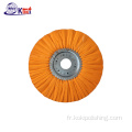 Roue de polissage en tissu de pli orange pour SS